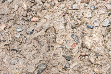 Texture of stones, sand and cement as vintage abstract background