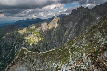 Fototapeta premium Tatry,Mięguszowiecka Przełęcz pod Chłopkiem