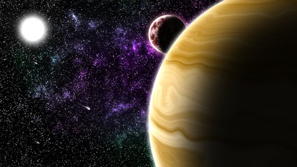 планета со спутником © Dmitriy43