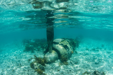 Japanese Zero Plane Underwater