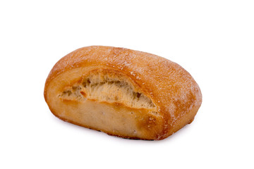 Bread product isolated on white