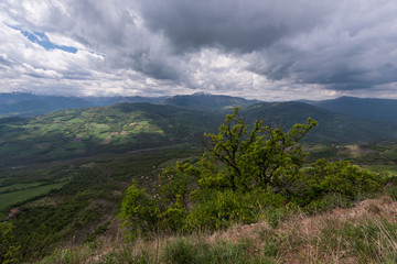 Panorama collinare in Appennino