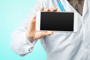 computer tablet in the hands of doctor