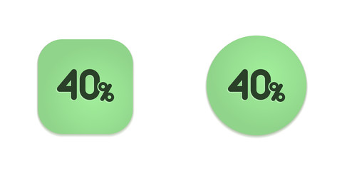 Vector Green Web Buttons
