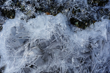 winter ice texture background