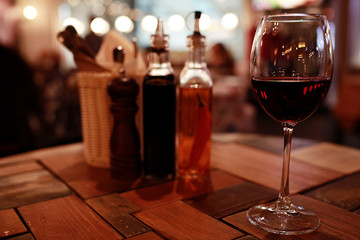 dinner with wine table decoration