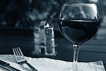 serving cutlery knife fork restaurant tablecloth