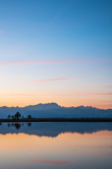 Monte Rosa, risaie, campagna novarese