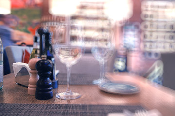 blurred background style Italian restaurant