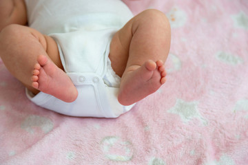 baby feet closeup