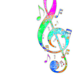 Colorful Musical Notes