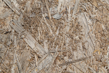 Plate made of pressed sawdust, chips.