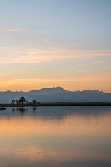 Monte Rosa, risaie, campagna novarese