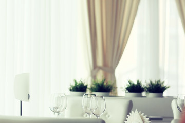 restaurant interior decoration furniture background