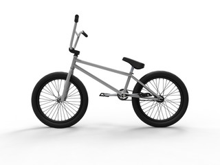 Fototapeta premium 3D illustration - side view of a bike