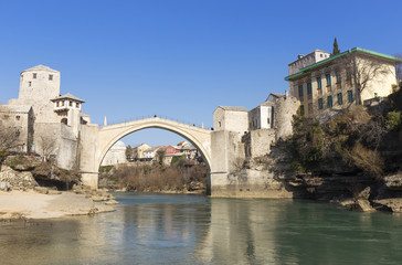 Famous Old Bridge in Mostar 
