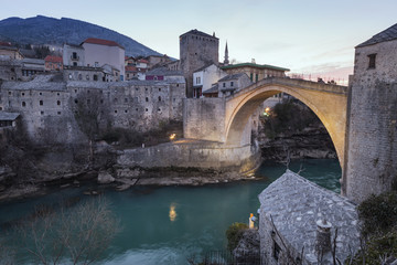 Famous Old Bridge in Mostar 