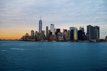 Fototapeta na wymiar New York Skyline from Hudson River