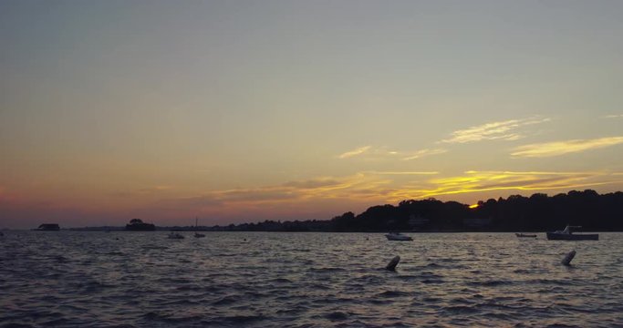Sunset time lapse in Branford, Connecticut.