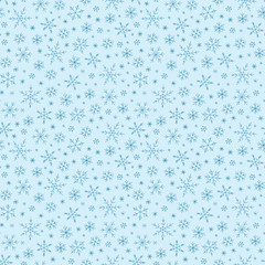 Seamless pattern with snowflakes