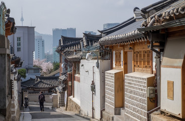 Bukchan Hanok Village in Seoul, South Korea