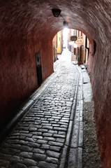 Fototapeta Stare uliczki Stockholmu. obraz