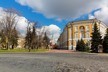 Fototapeta na wymiar Moscow Kremlin, Nikolskaya Tower St. Nicholas Tower, Russia