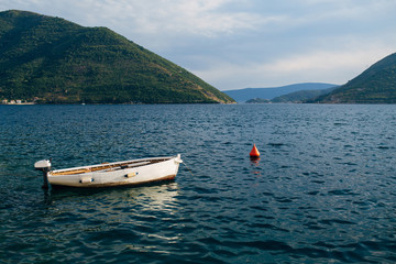 Fototapeta na wymiar Yachts and boats in the Adriatic Sea, in Montenegro