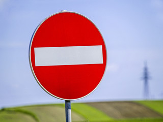 Verkehsrzeichen, Einfahrt verboten