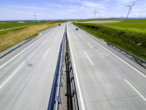 A1 Westautobahn, Leitschiene, Betondecke, Österreich, Niederös