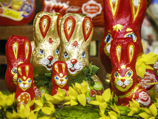 Osterhasen aus Schokolade