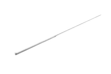 Needle for acupuncture on white background