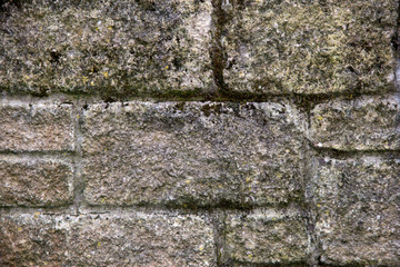 Old Garden Stone Wall Detail