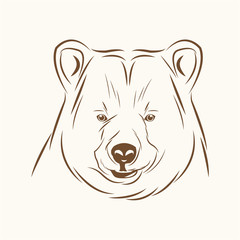 bear free spirit sketch image vector illustration eps 10