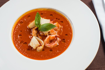 tomato seafood soup