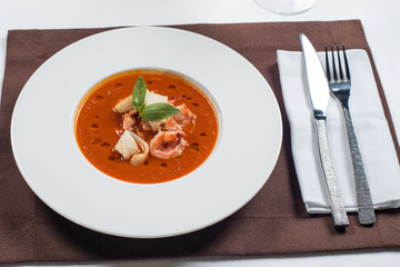 tomato seafood soup