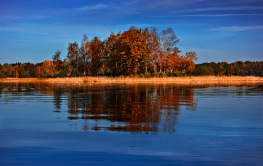 Autumn at lake Seliger