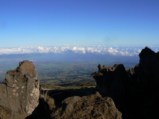 looking down on Maui