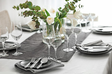 Beautiful festive table setting
