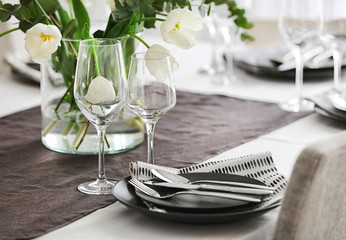 Beautiful festive table setting
