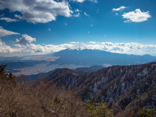 Obraz premium 三つ峠山から見た富士山