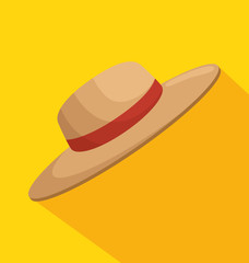 gardening hat isolated icon vector illustration design