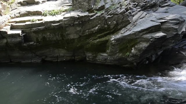 Waterfall in Spring. Kemalpasa Izmir Turkey.