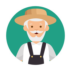 gardener avatar character icon vector illustration design