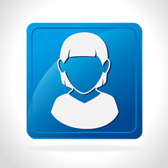 user figure button isolated icon vector illustration design