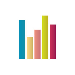 business colorful graph icon