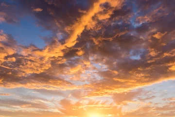 Photo sur Plexiglas Ciel beau ciel coucher de soleil