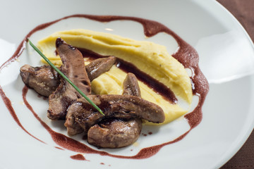mashed potatoes with Beef tongue