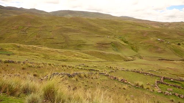  impressive landscape with mountains of the Andes in Peru. Near Cusco.