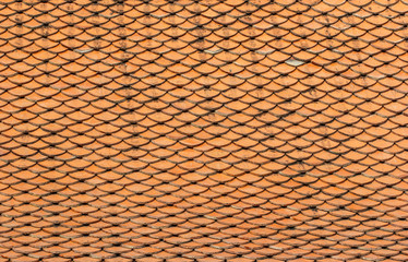  Roof tiles traditional buddhist temple in thailand

